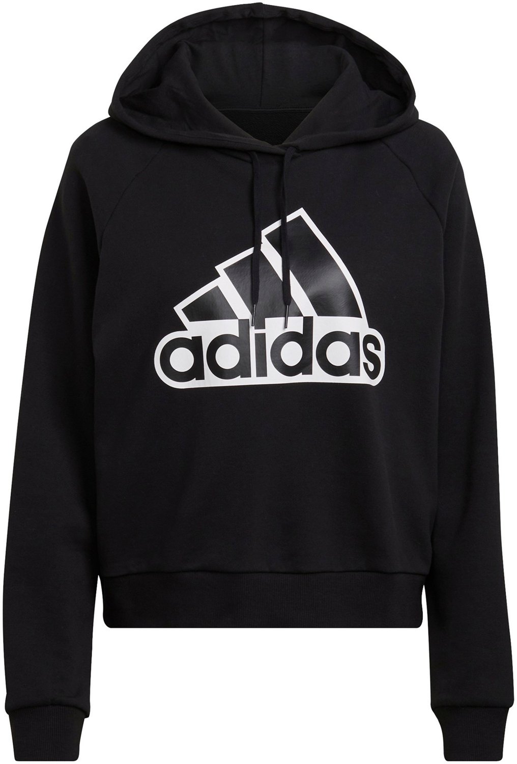 adidas Women's Essentials Brand Love Outlined Logo Relaxed Pullover Hoodie - view number 3