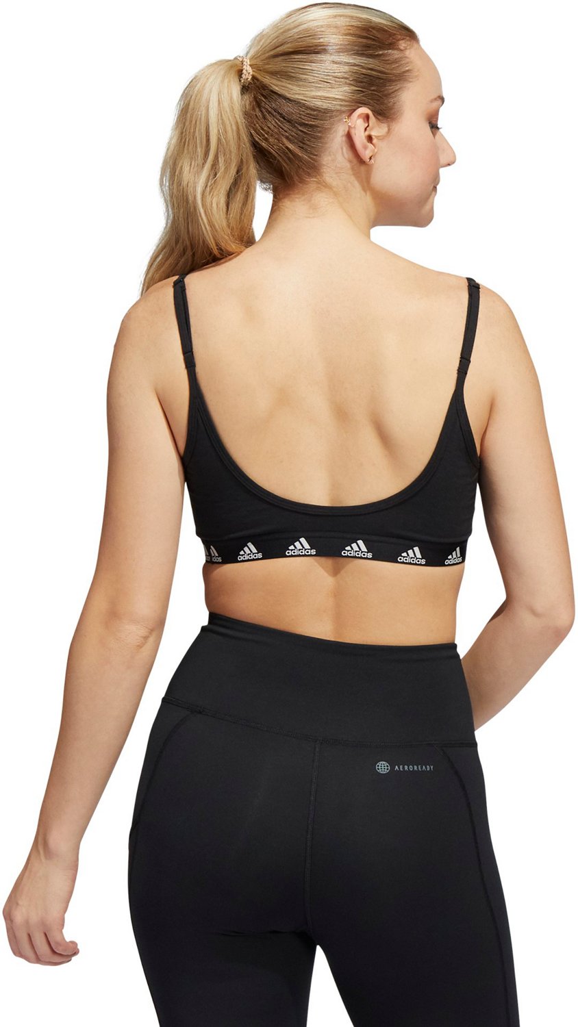 adidas Women's Purebare Light Support Sports Bra Academy