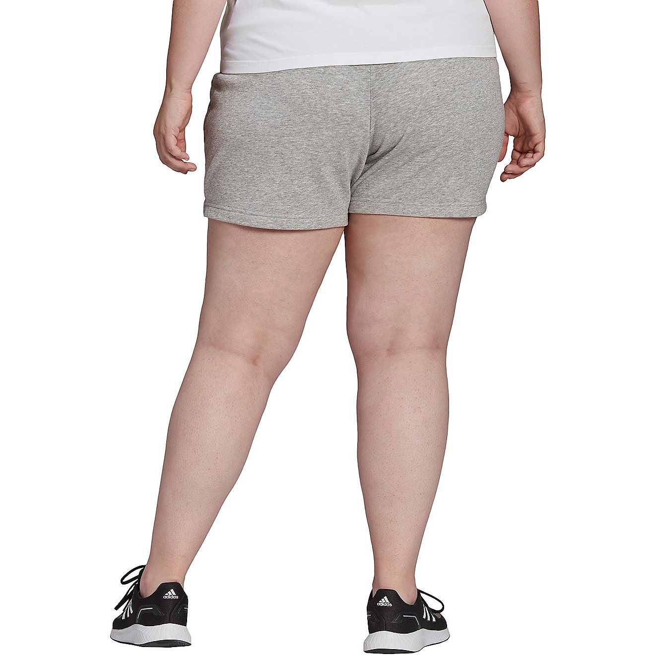 adidas Women's Essentials Slim Logo Plus Size Shorts 4.3 in                                                                      - view number 2