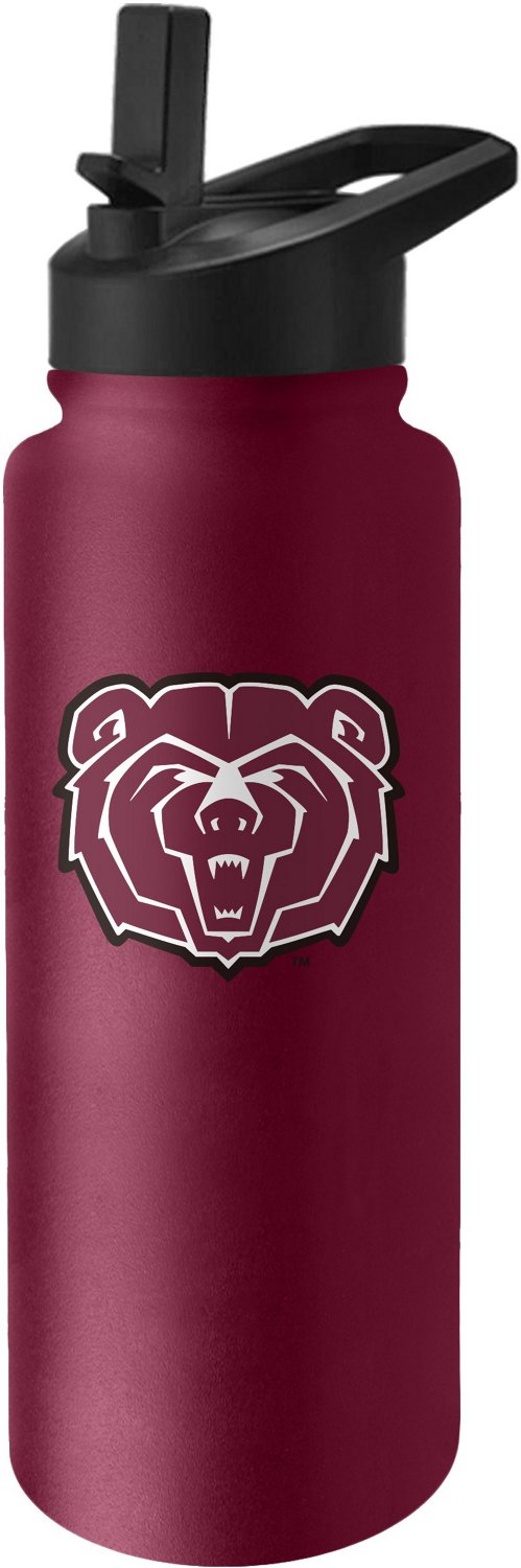 Logo Missouri State University 34 oz Quencher Flip Top Water Bottle
