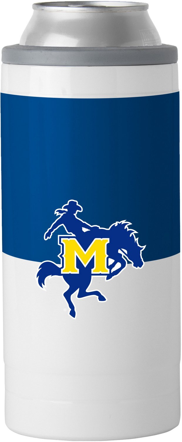 Logo Brands McNeese State University Colorblock 12 oz Slim Can Coolie