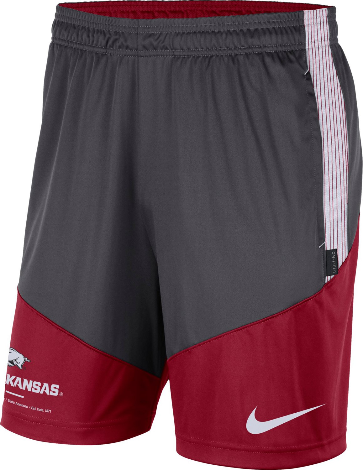 Nike Men's University of Arkansas Dri-FIT Knit Shorts | Academy