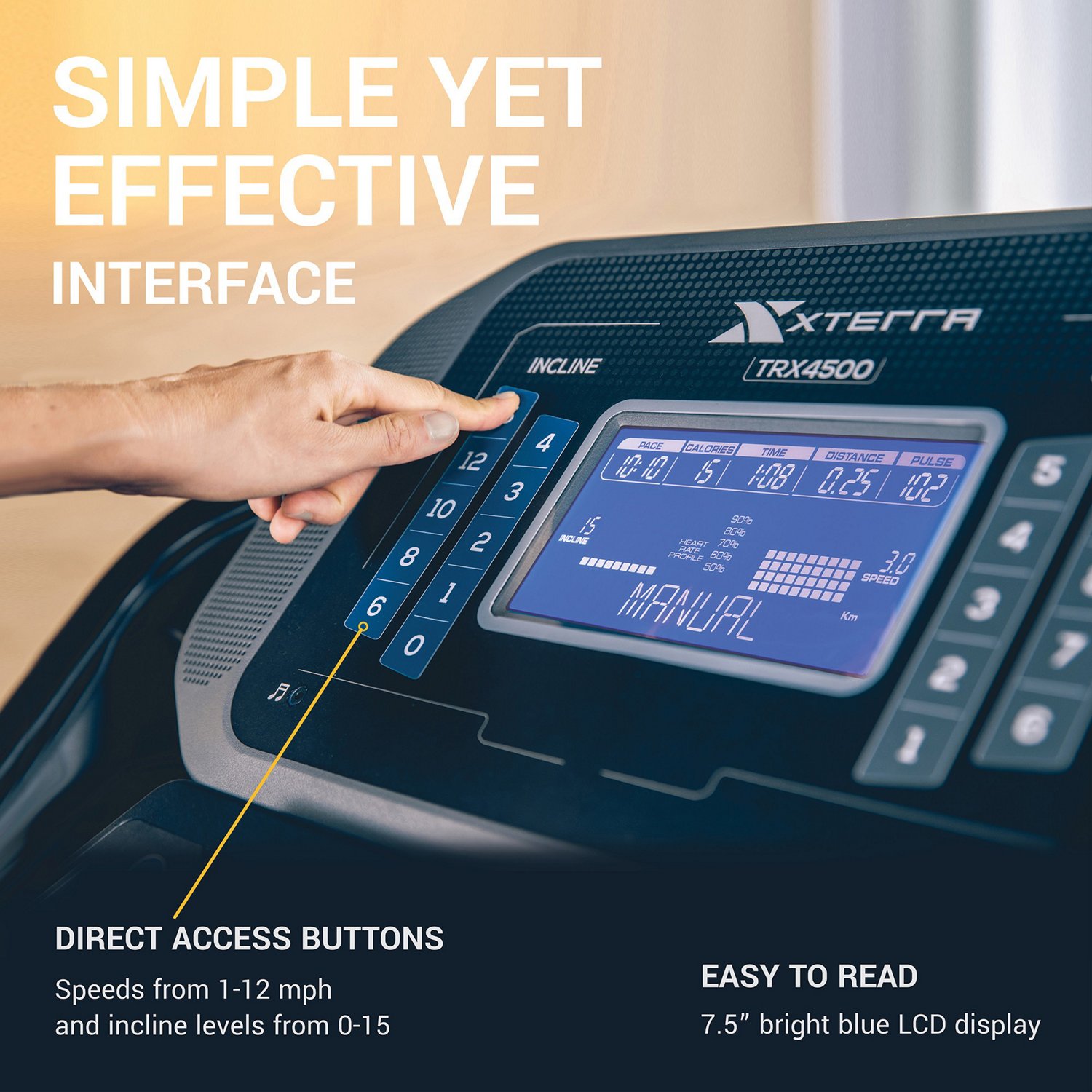 XTERRA TRX4500 Folding Treadmill                                                                                                 - view number 5