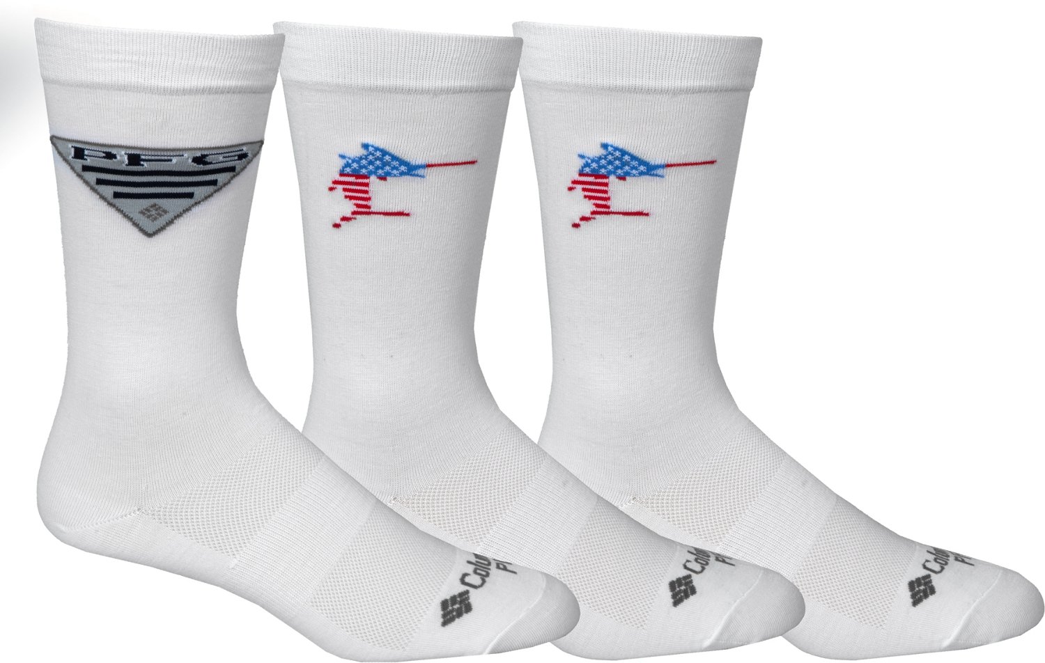 Atlanta Braves MVP Crew Socks - 3-Pack - Large