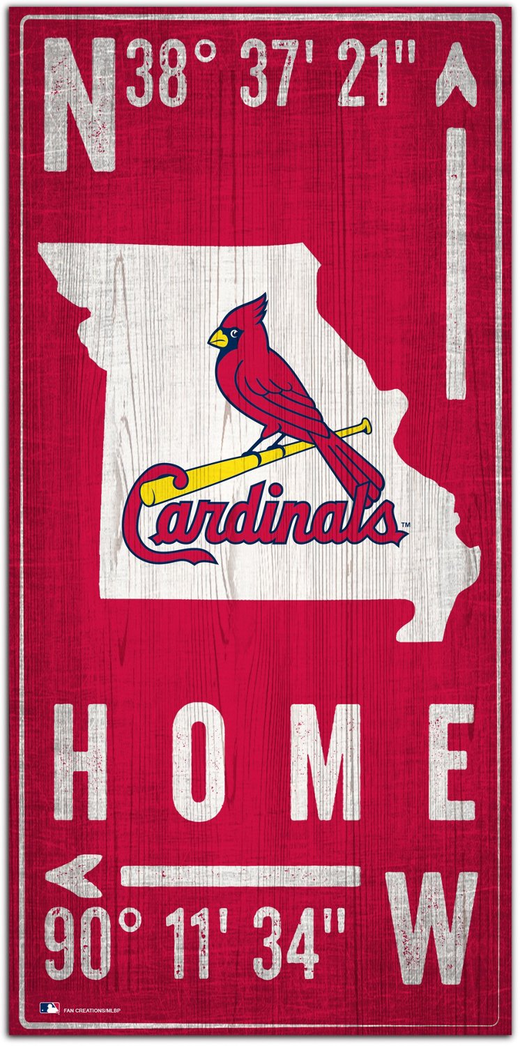 Fan Creations Arizona Cardinals Coordinates 6 in x 12 in Sign