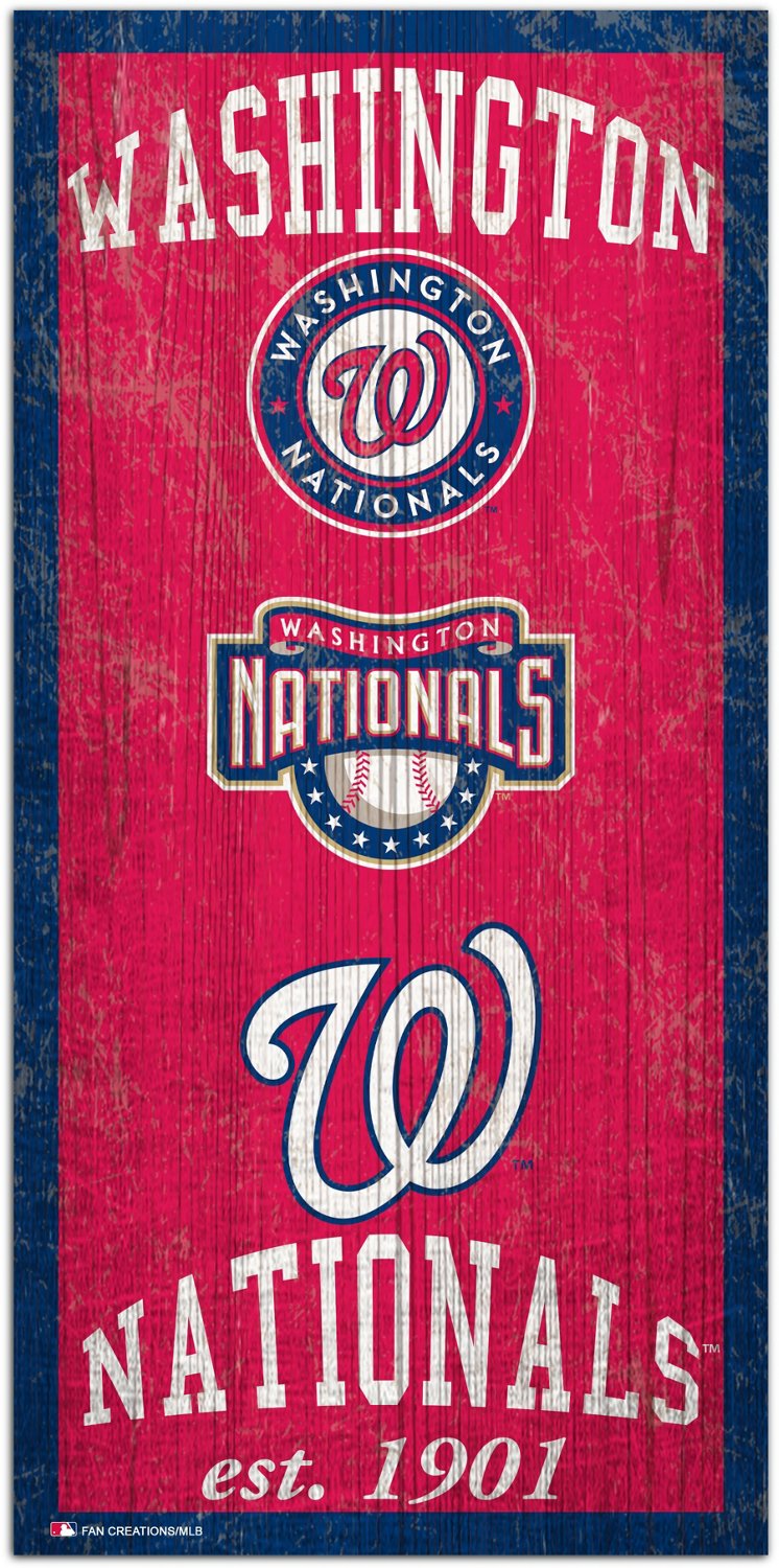Fan Creations Washington Nationals Heritage 6 x 12 Sign