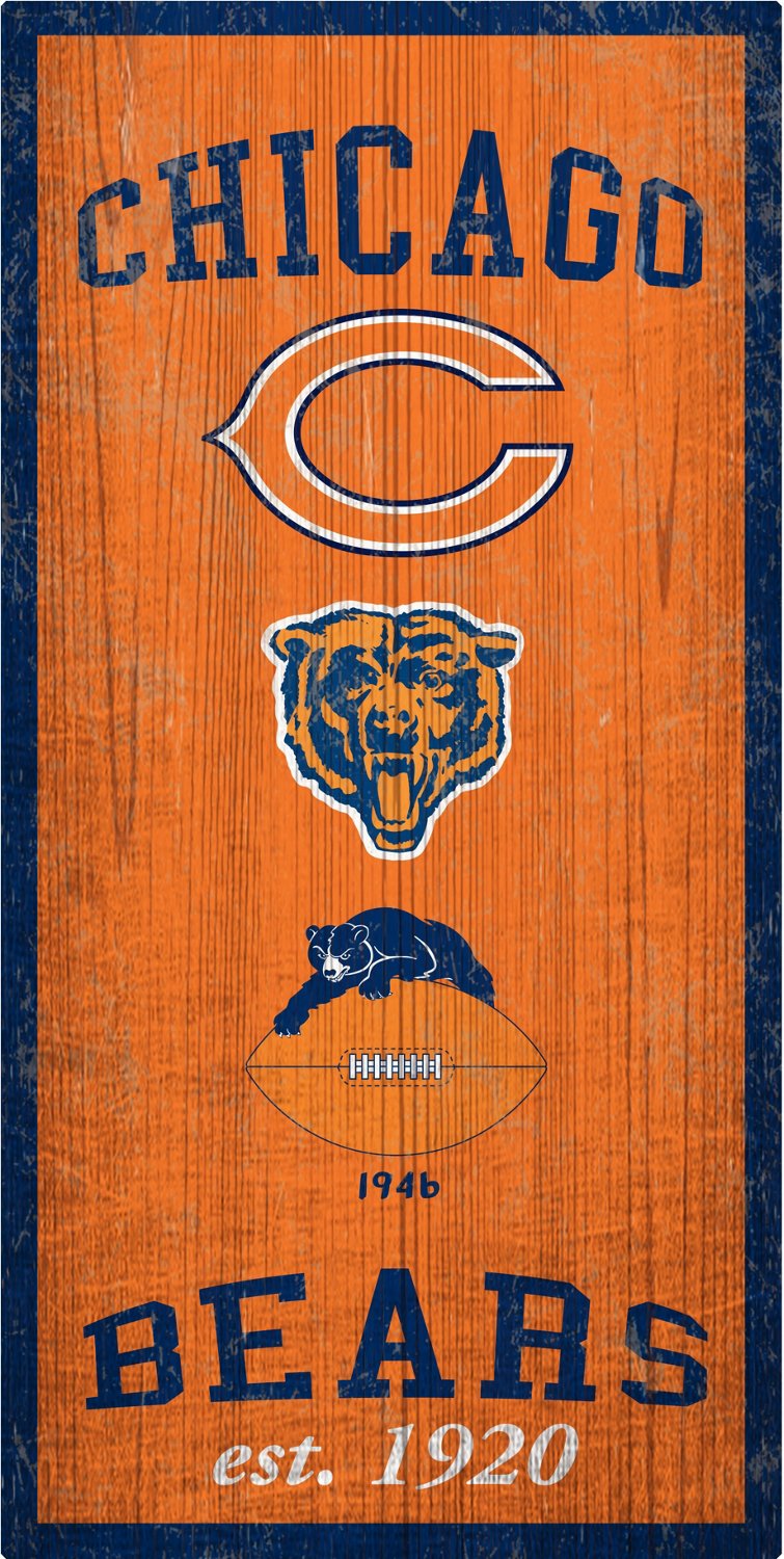 Fan Creations Chicago Bears Heritage 6 x 12 Sign | Academy