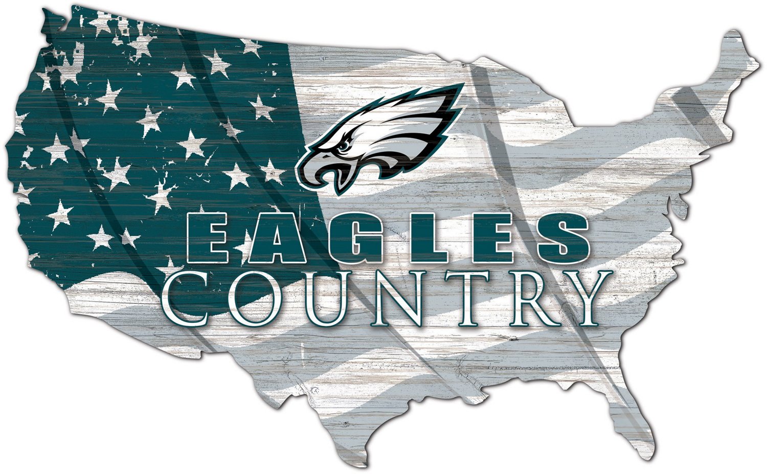 Fan Creations Philadelphia Eagles USA Shape Cutout Wall Decor - view number 1