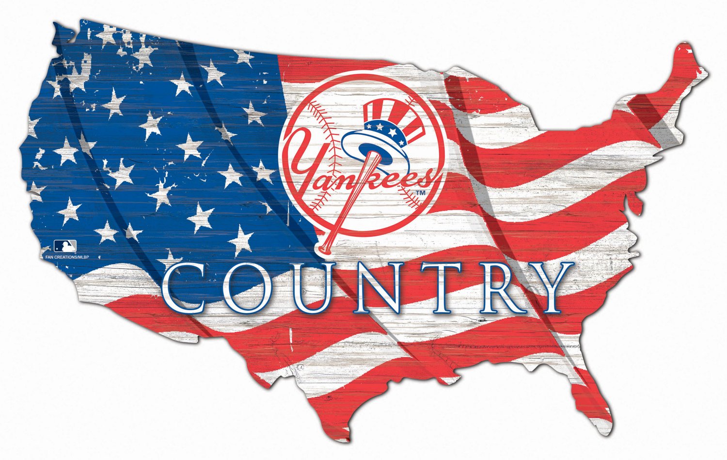 Fan Creations New York Yankees USA Shape Cutout Wall Decor