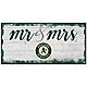 Fan Creations Oakland Athletics Script Mr & Mrs 6x12 Sign                                                                        - view number 1 selected