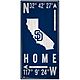 Fan Creations San Diego Padres Coordinates 6 in x 12 in Sign                                                                     - view number 1 selected
