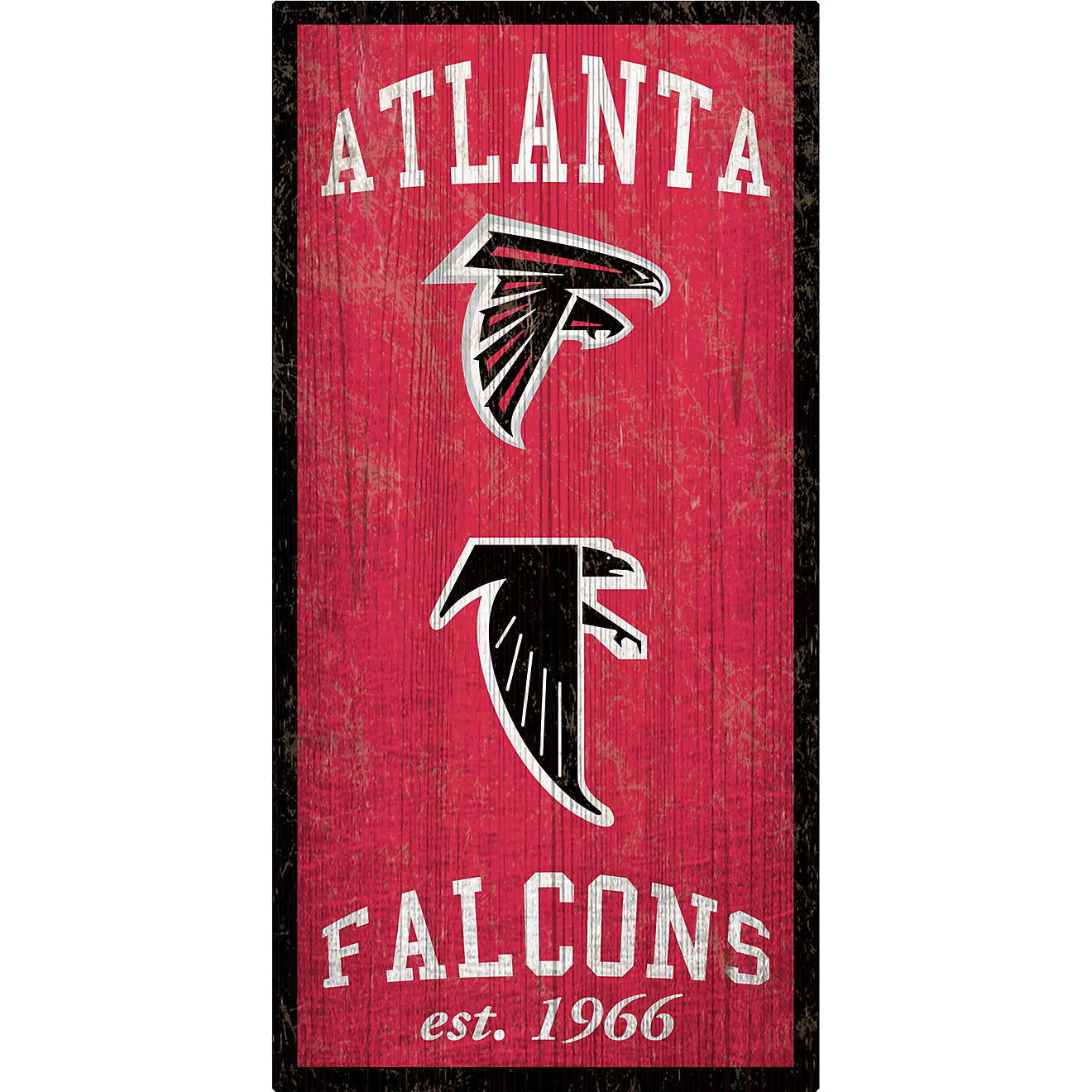 Fan Creations Atlanta Falcons Heritage 6 x 12 Sign                                                                               - view number 1