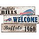 Fan Creations Buffalo Bills Welcome 3 Plank Decor                                                                                - view number 1 selected