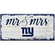 Fan Creations New York Giants Script Mr and Mrs 6x12 Sign                                                                        - view number 1 selected