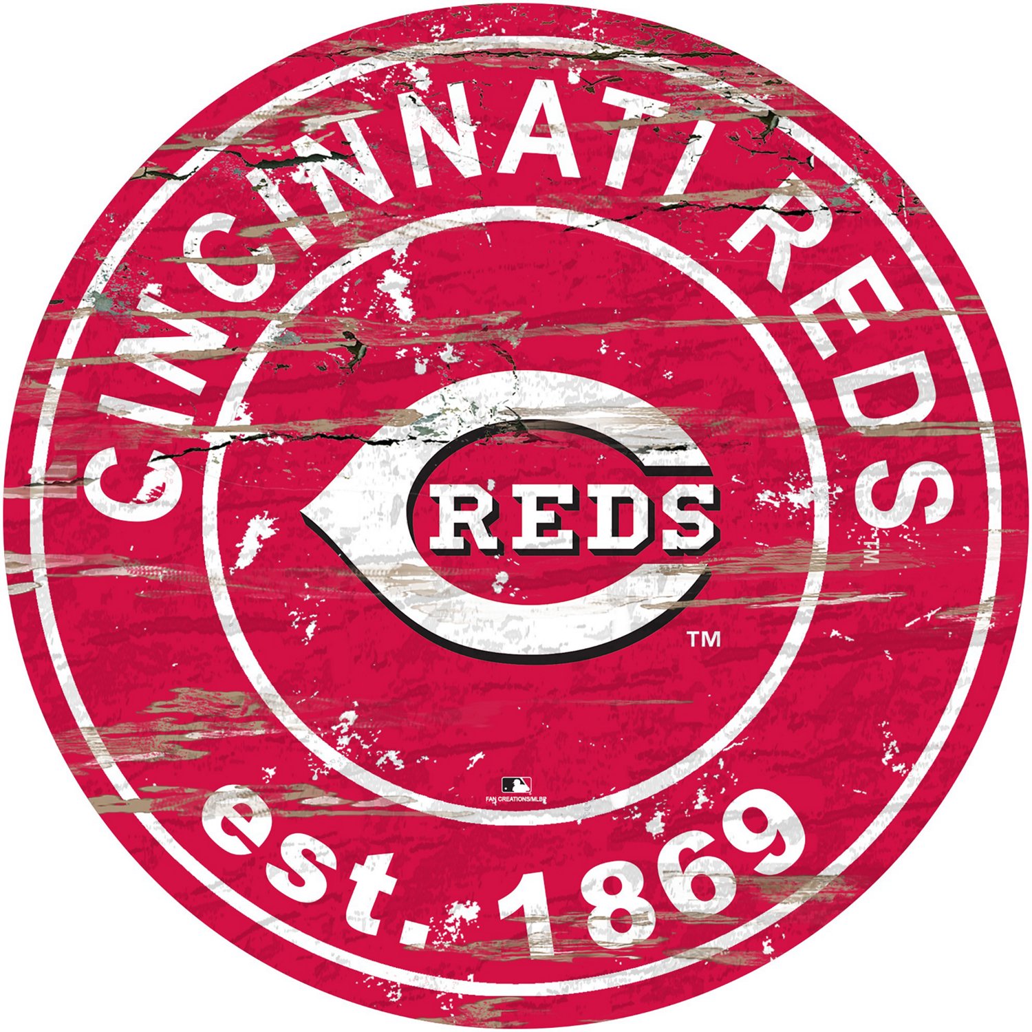 Circle Logo Cincinnati Reds MLB High Top Shoes For Men Women Fans