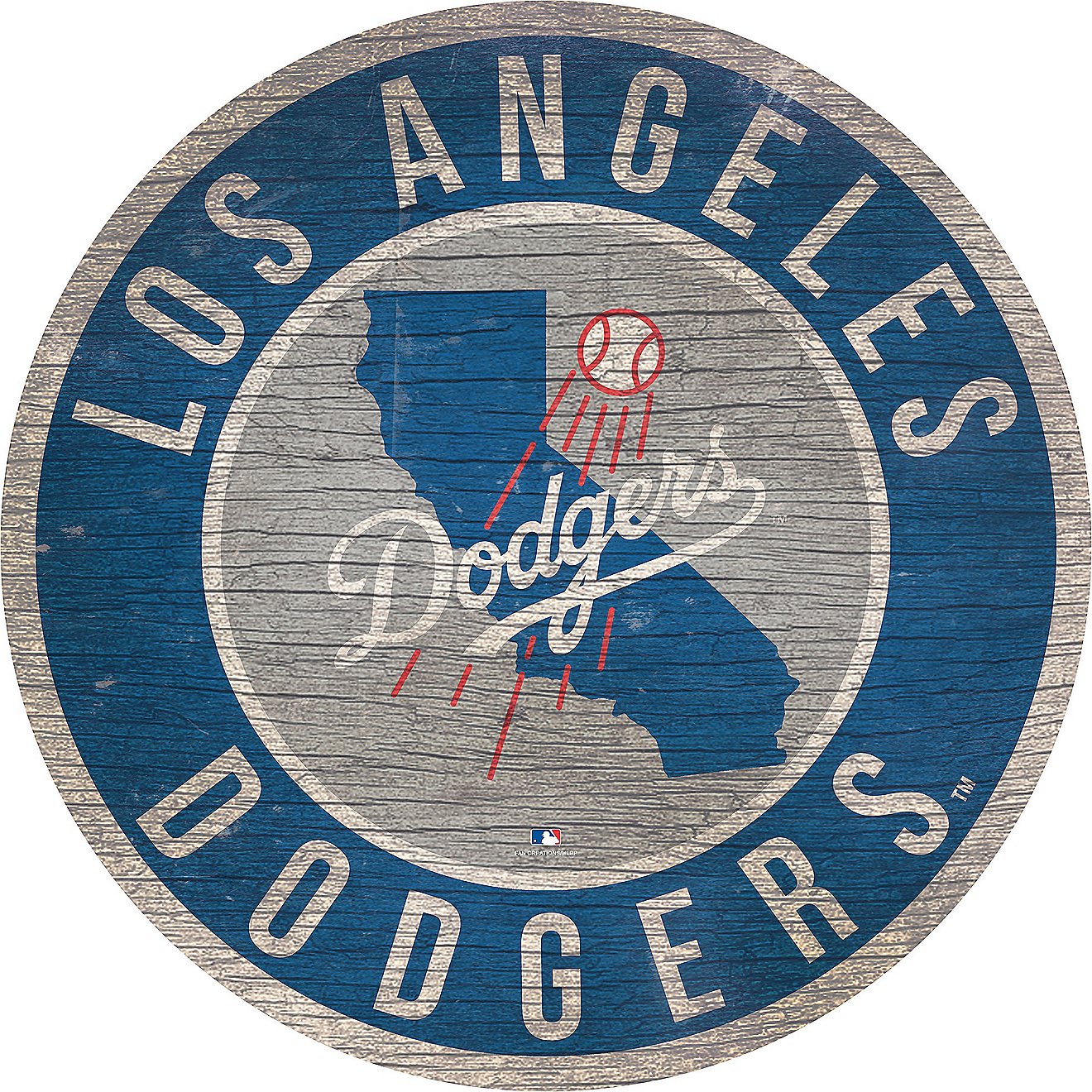 Fan Creations Los Angeles Dodgers Circle State Sign                                                                              - view number 1