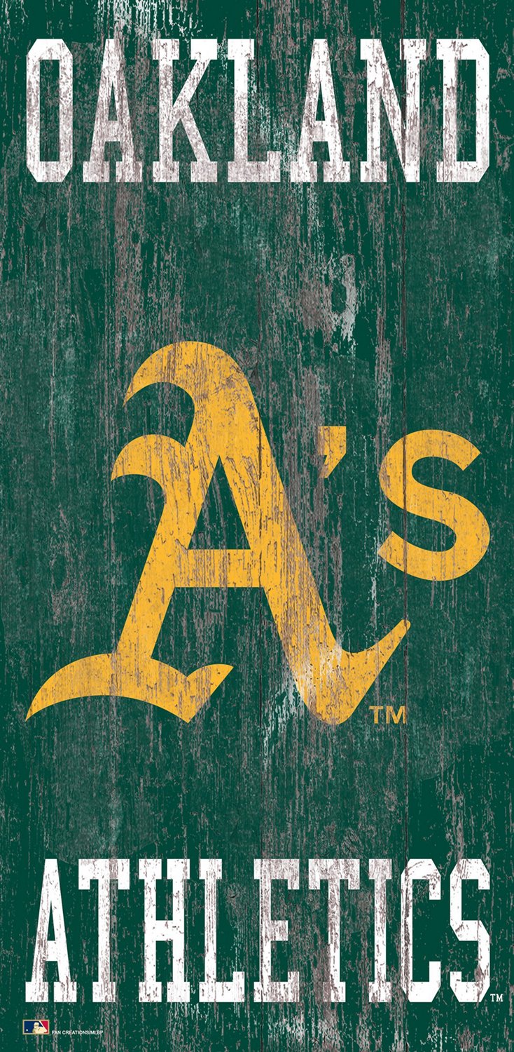 Oakland Athletics Team Logo Progression 6x24 – Fan Creations GA