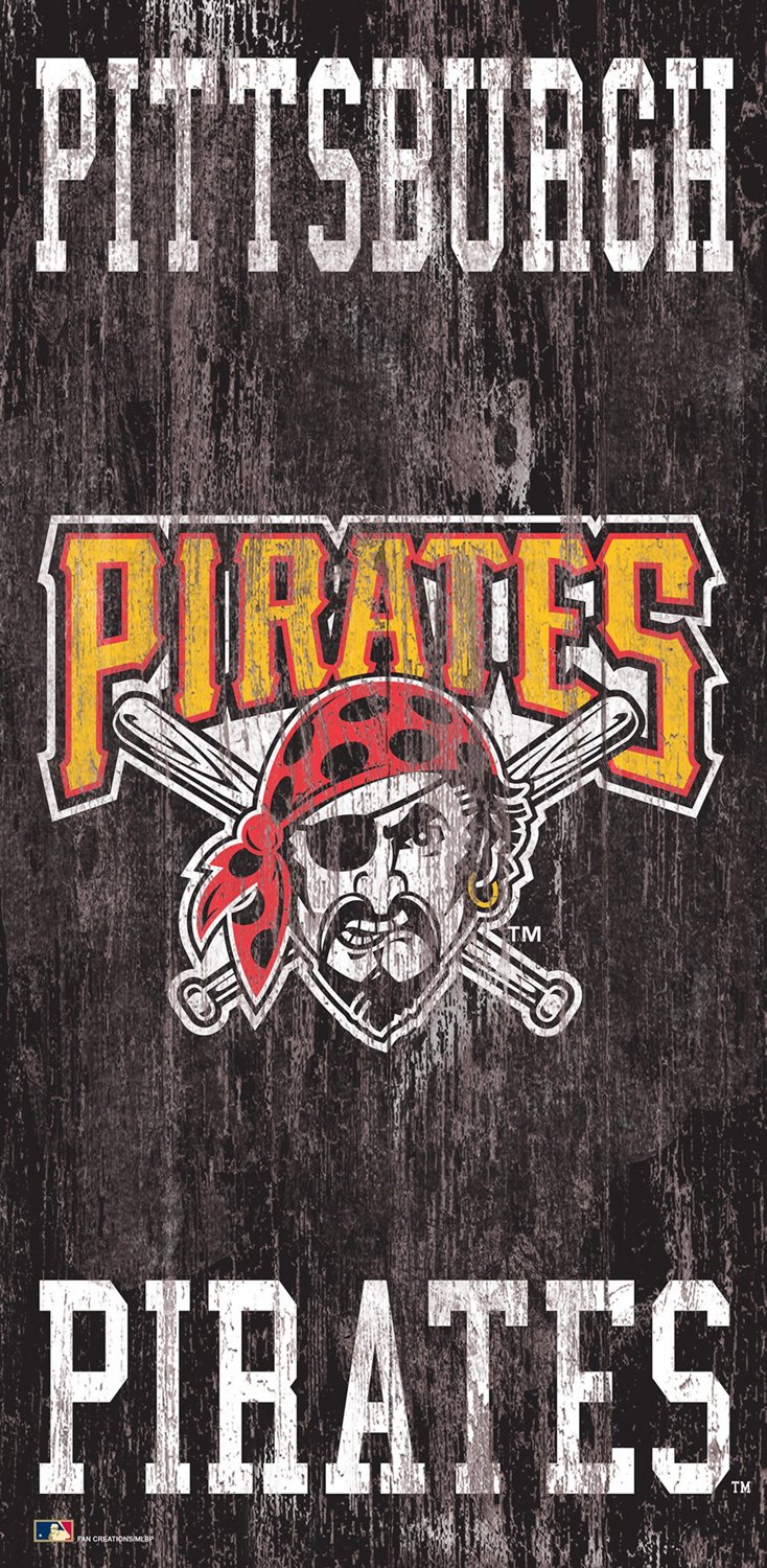 Fan Creations Pittsburgh Pirates 6 in x 12 in Heritage Logo Sign Academy