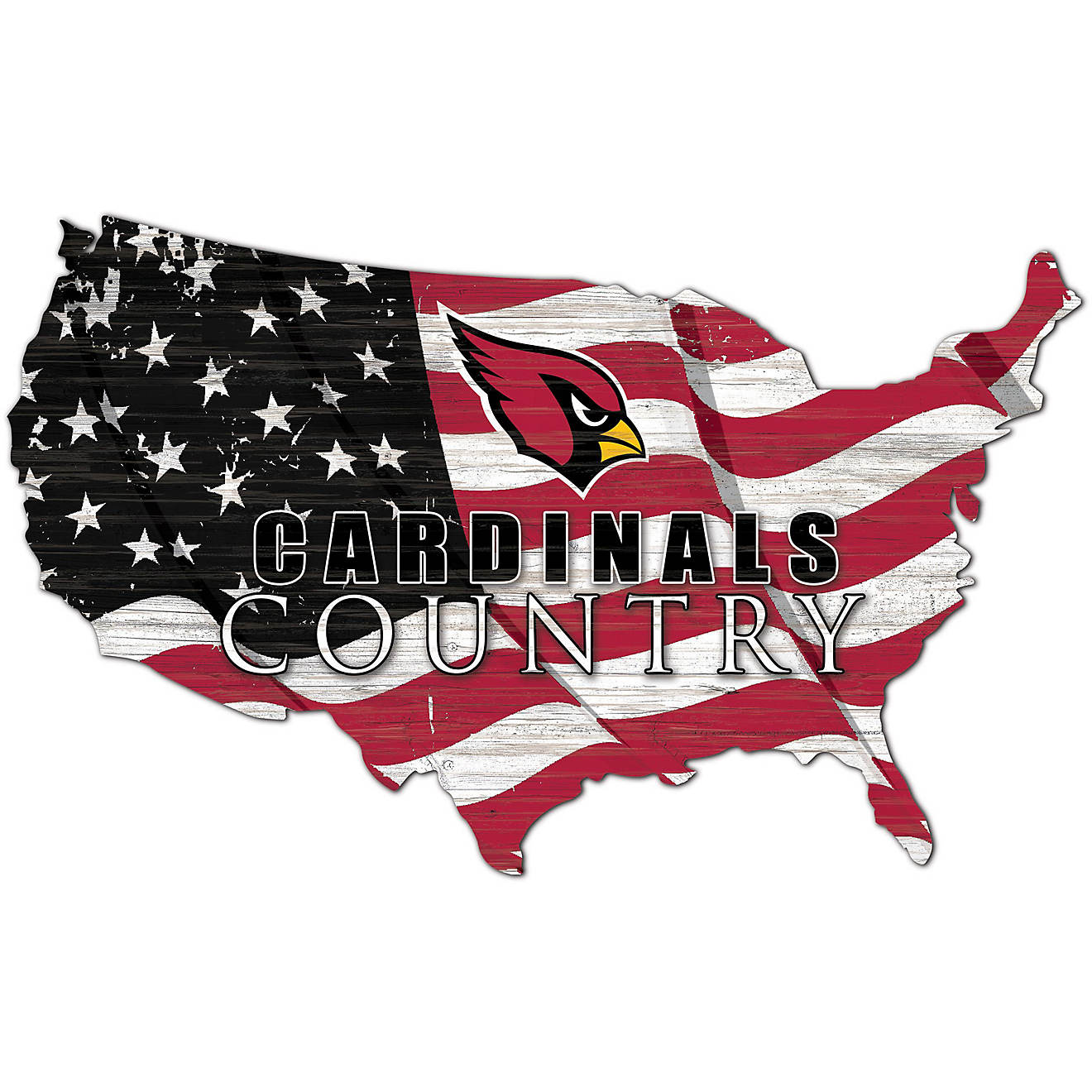 Fan Creations St. Louis Cardinals USA Shape Cutout Wall Decor                                                                    - view number 1