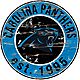 Fan Creations Carolina Panthers Round Distressed Sign                                                                            - view number 1 selected