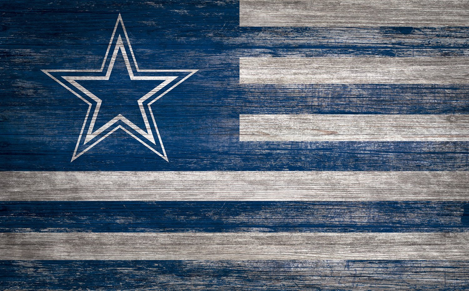 Fan Creations Dallas Cowboys 11 in x 19 in Distressed Flag Sign