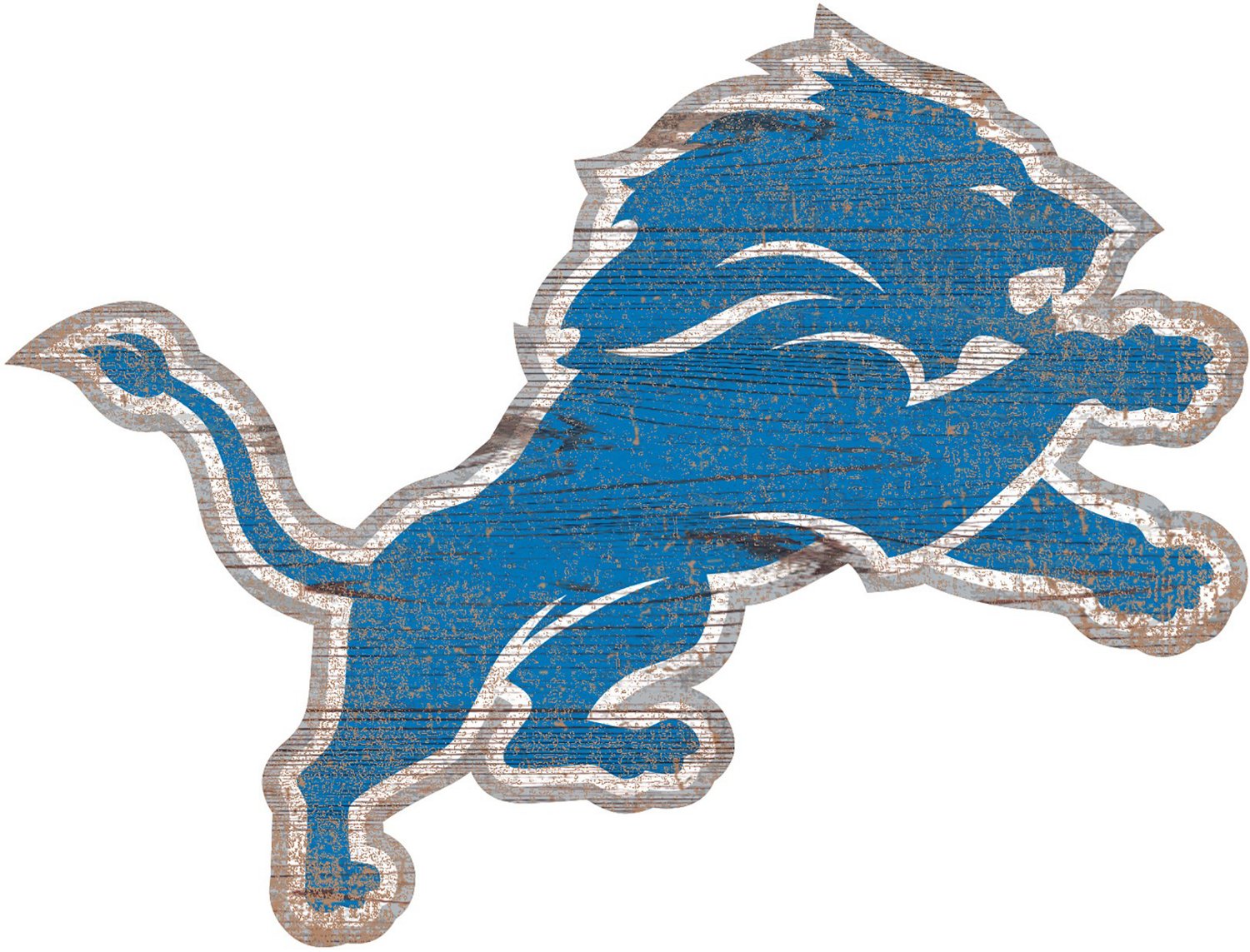 Fan Creations Detroit Lions Distressed Logo Cutout Sign - view number 1