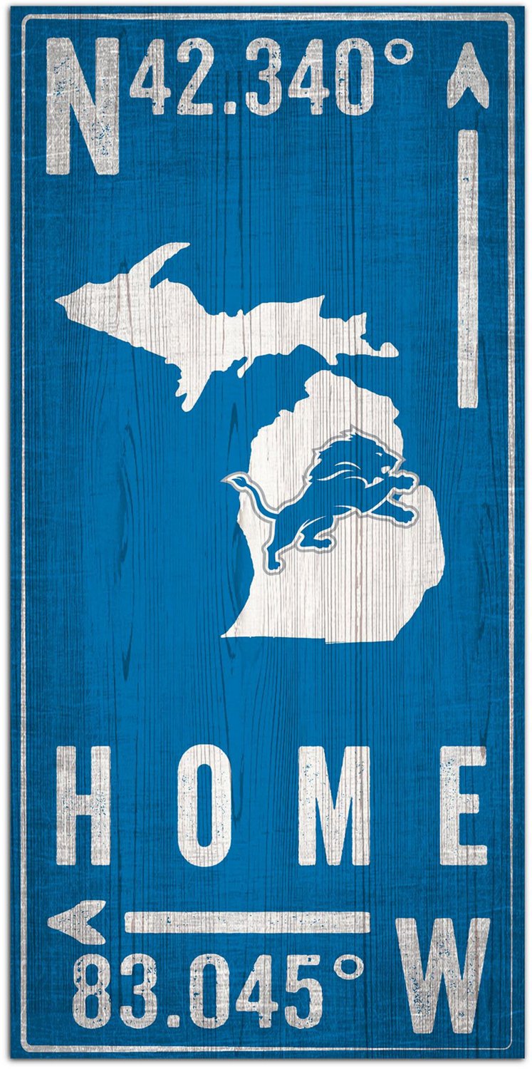 : Fan Creations Detroit Lions Wood Sign 12 Inch