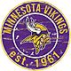 Fan Creations Minnesota Vikings Round Distressed Sign                                                                            - view number 1 selected