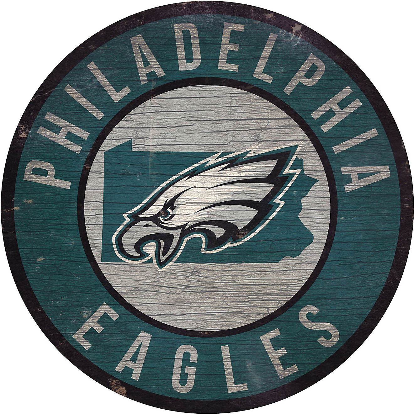 Fan Creations Philadelphia Eagles Circle State Sign                                                                              - view number 1