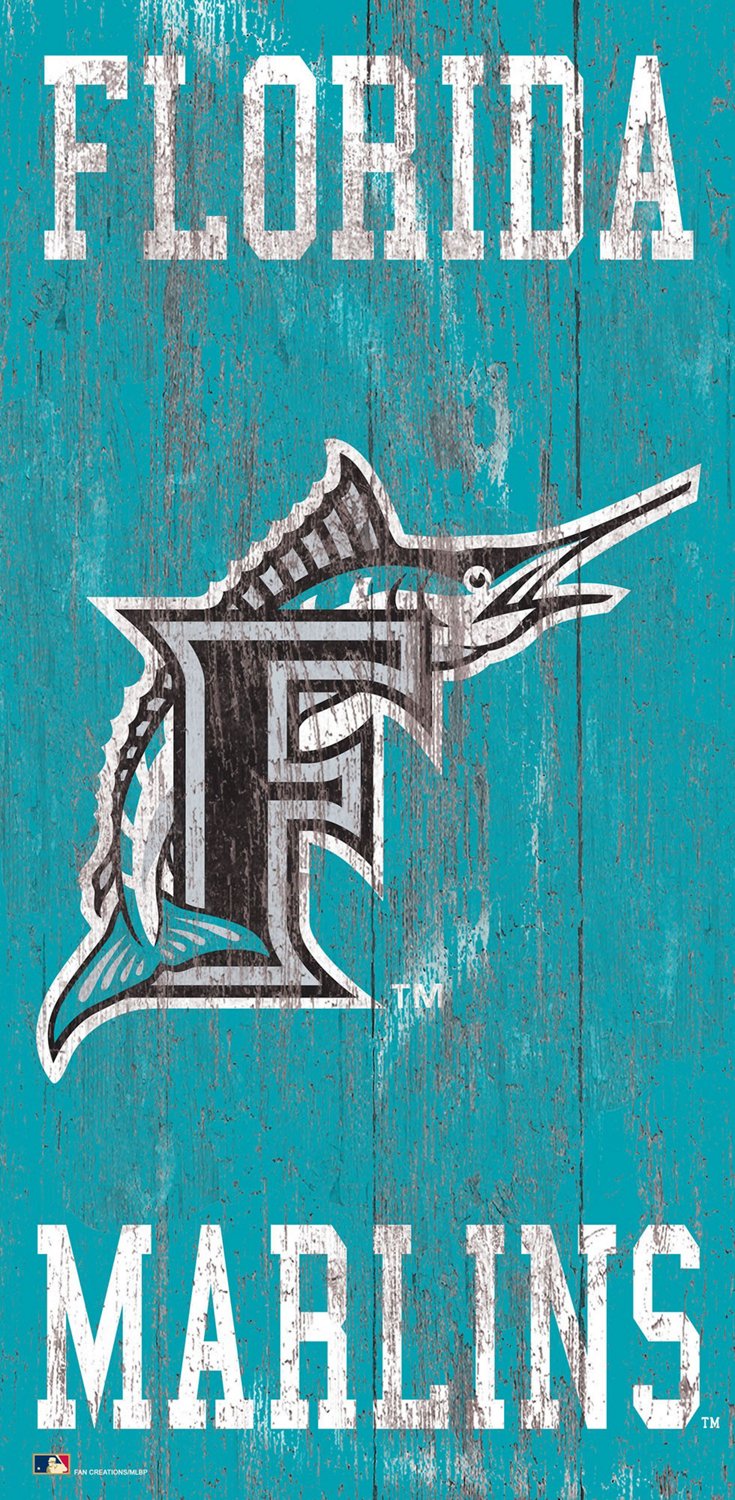 Miami Marlins Team Logo Progression 6x24 – Fan Creations GA