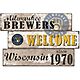 Fan Creations Milwaukee Brewers Welcome 3 Plank Decor                                                                            - view number 1 selected
