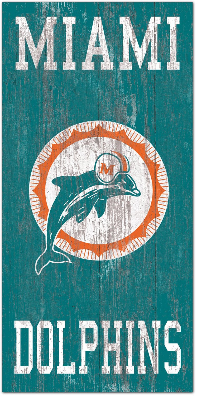 NFL Heritage Distressed Logo Miami Dolphins