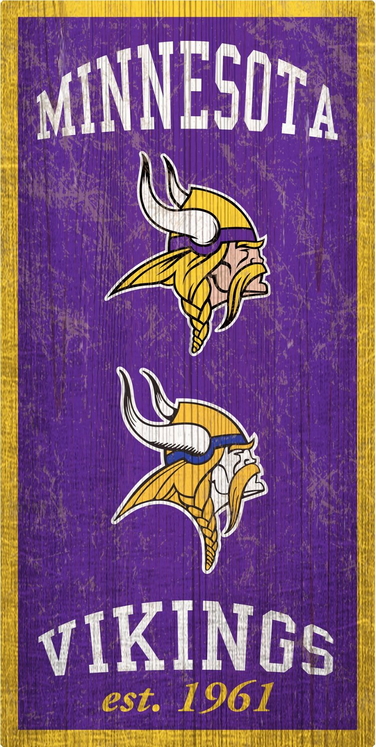 Fan Creations Minnesota Vikings Heritage 6 x 12 Sign