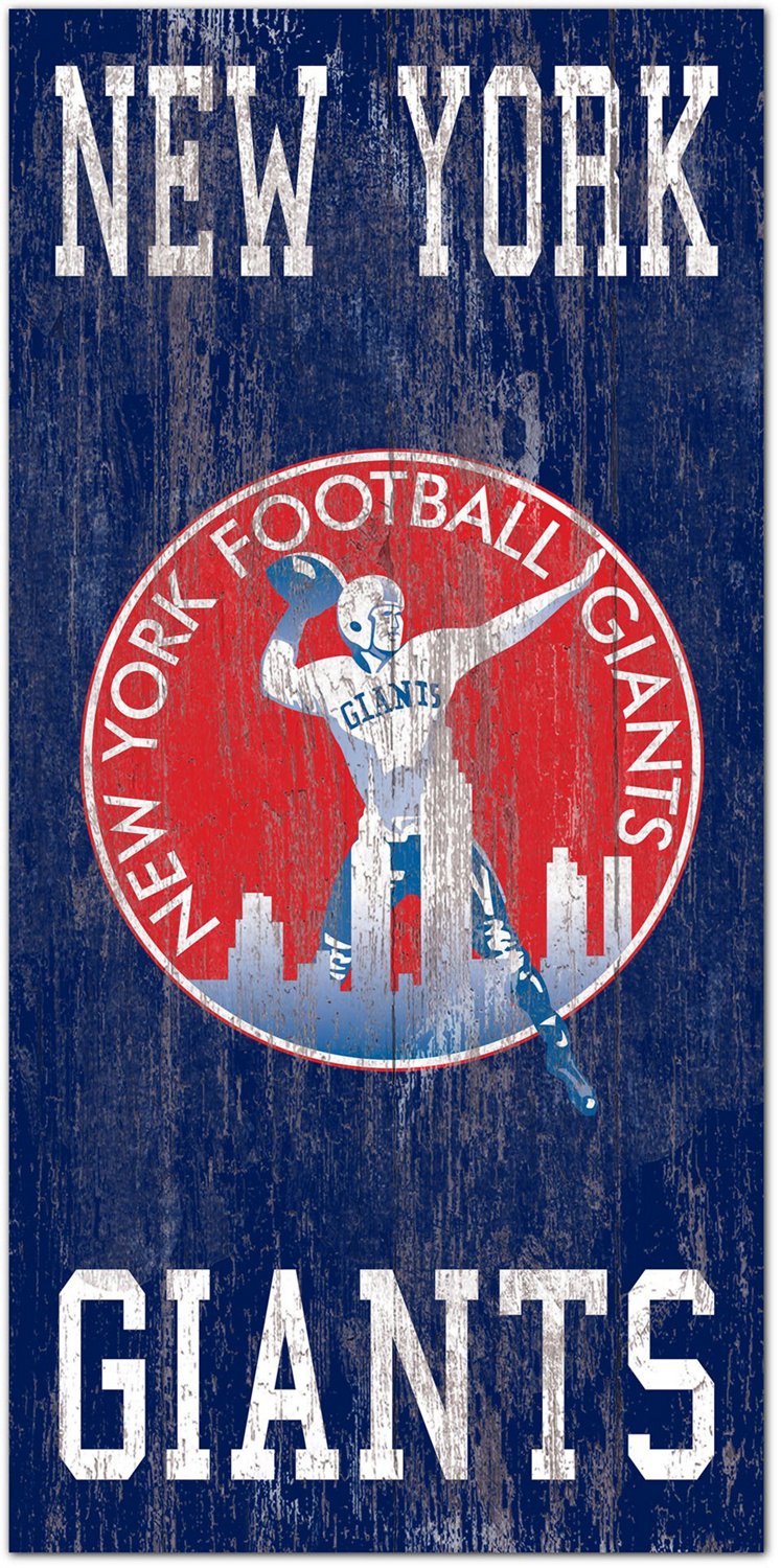 Fan Creations New York Giants Wood Sign 12 Inch Round State Design