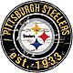 Fan Creations Pittsburgh Steelers Round Distressed Sign                                                                          - view number 1 selected