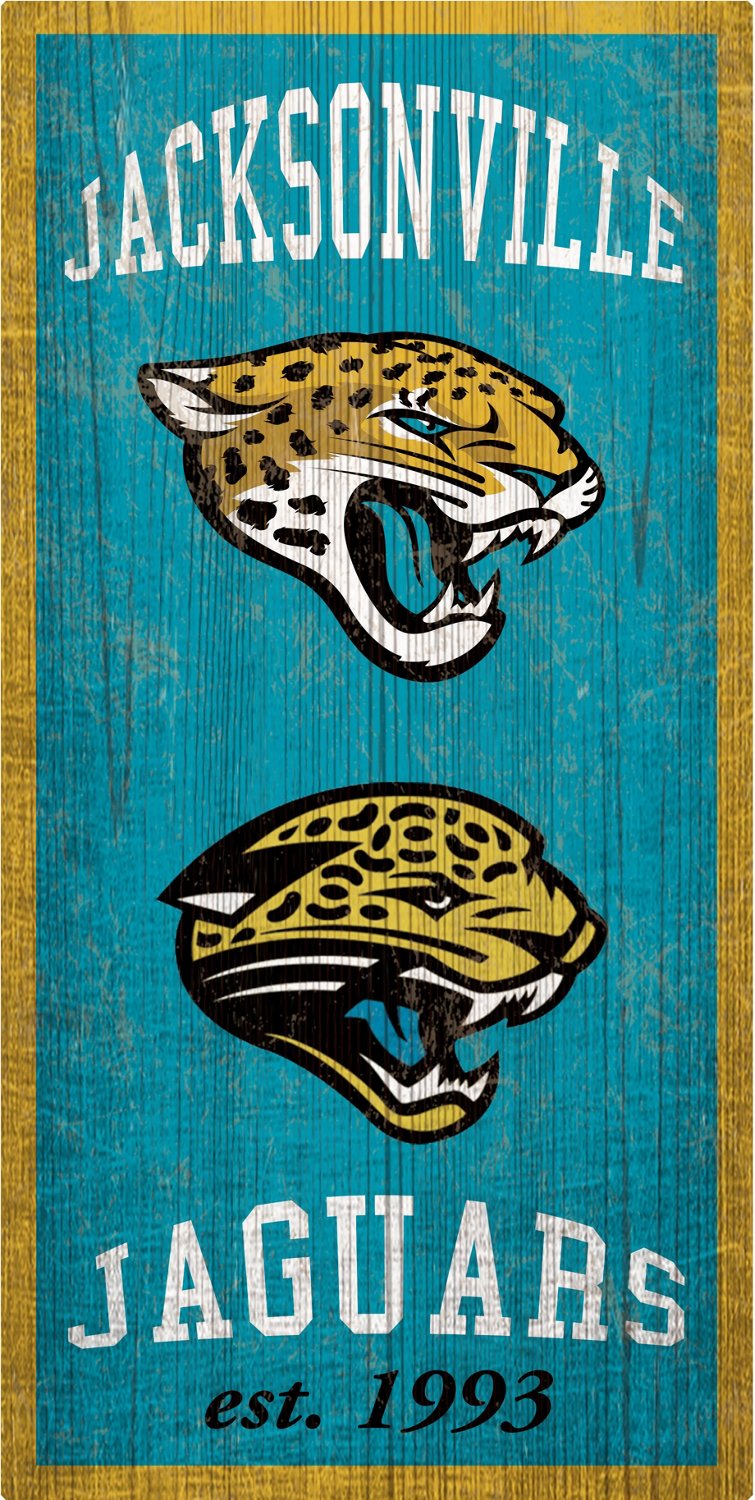 Jacksonville Jaguars Team Logo Progression 6x24 – Fan Creations GA