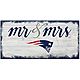 Fan Creations New England Patriots Script Mr and Mrs 6x12 Sign                                                                   - view number 1 selected