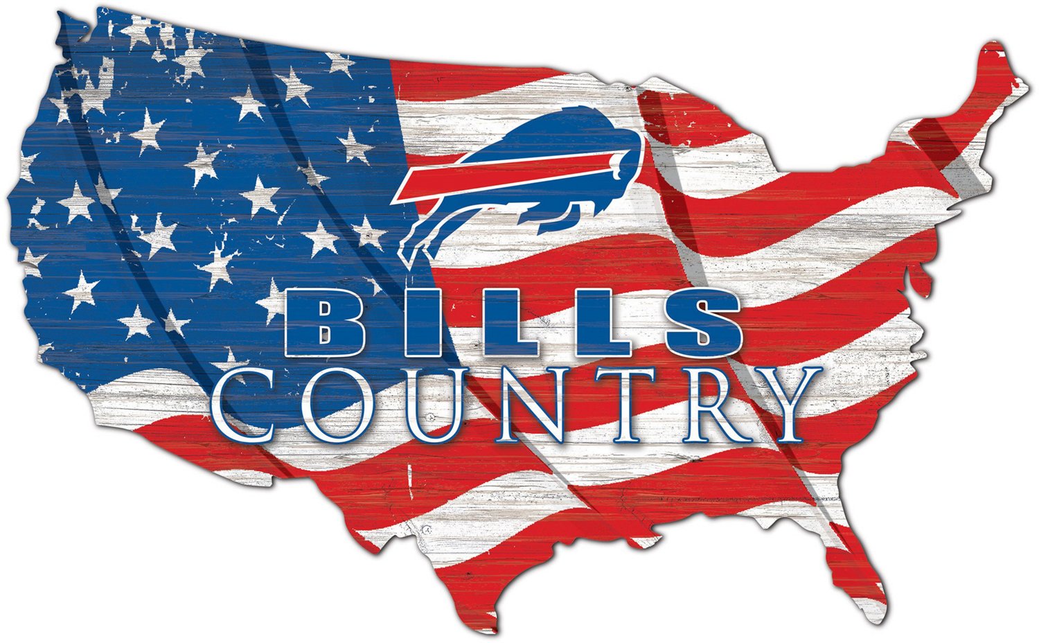 Fan Creations Buffalo Bills USA Shape Cutout Wall Decor