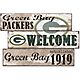 Fan Creations Green Bay Packers Welcome 3 Plank Decor                                                                            - view number 1 selected