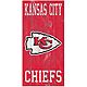 Fan Creations Kansas City Chiefs 6 in x 12 in Heritage Distressed Logo Sign                                                      - view number 1 selected