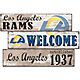 Fan Creations Los Angeles Rams Welcome 3 Plank Decor                                                                             - view number 1 selected