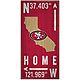 Fan Creations San Francisco 49ers Coordinate 6 in x 12 in Sign                                                                   - view number 1 selected