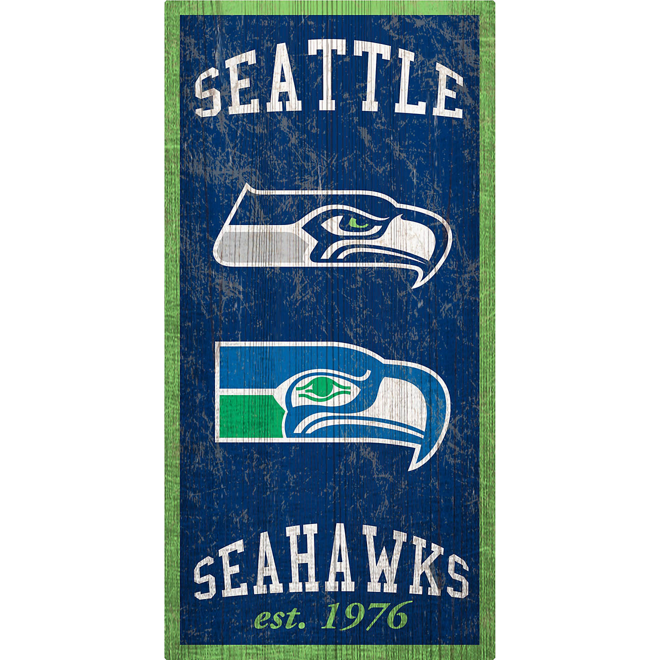 Fan Creations Seattle Seahawks Heritage 6 x 12 Sign                                                                              - view number 1