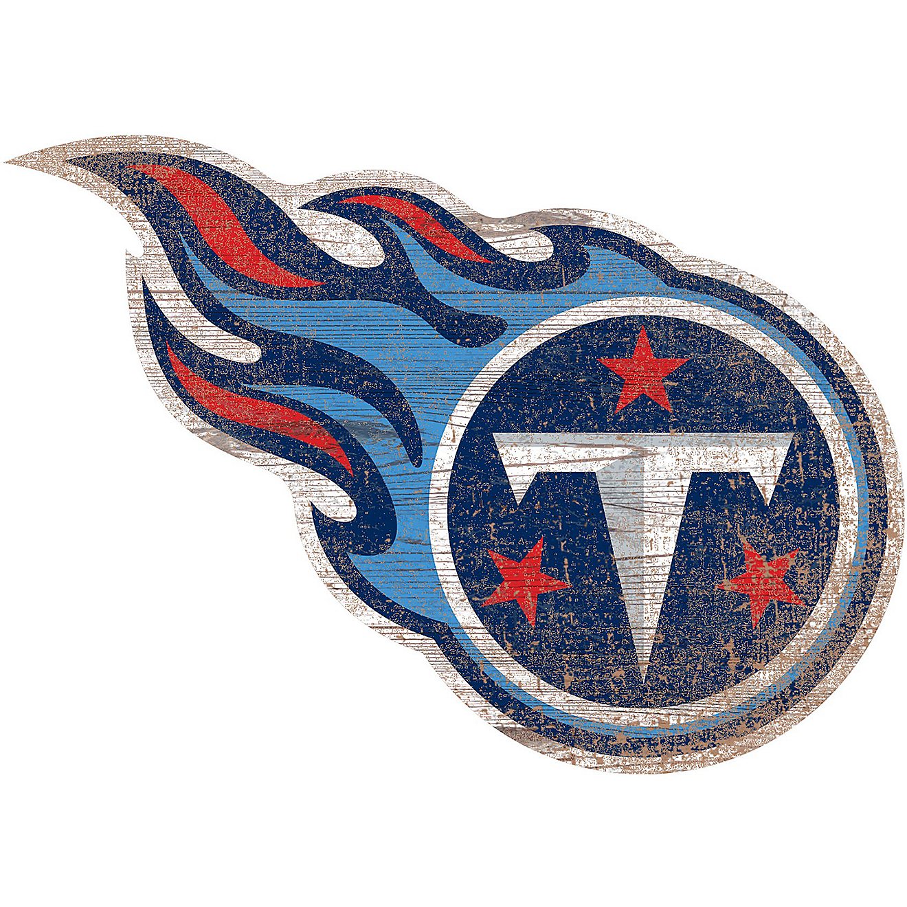 Fan Creations Tennessee Titans Distressed Logo Cutout Sign                                                                       - view number 1