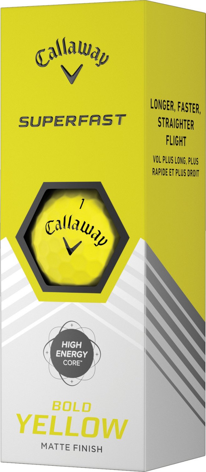 Callaway Superfast Bold Matte Yellow Golf Balls 15-Pack - view number 4