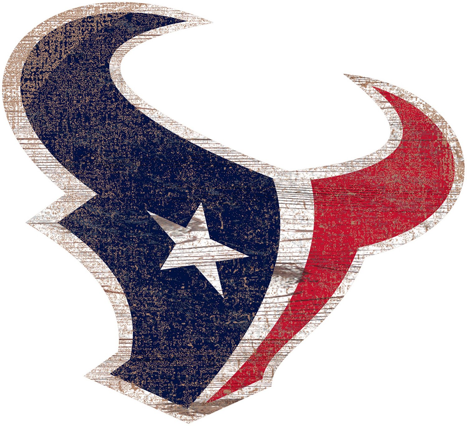 Fan Creations Houston Texans Distressed Logo Cutout Sign | Academy