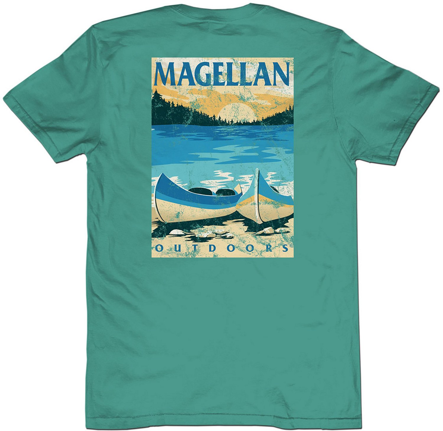 Magellan Outdoors Men's Canoe Scene Graphic Short Sleeve T-shirt - view number 1