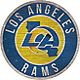 Fan Creations LA Rams Circle State Sign                                                                                          - view number 1 selected