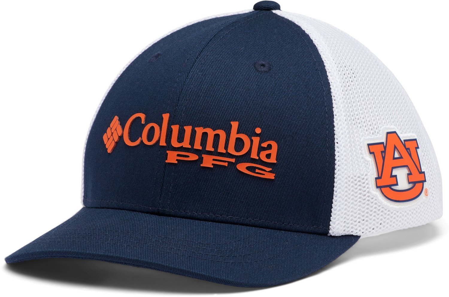 Columbia Sportswear Unisex Auburn University PFG SnapBack Ball Cap                                                               - view number 1