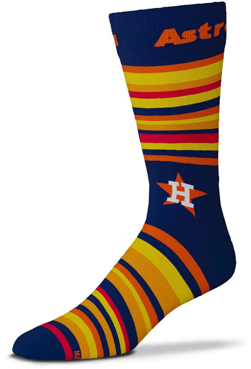For Bare Feet Adults' Houston Astros Cooperstown Go Team Crew Socks